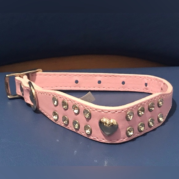 simply dog Other - New Simply Dog pink heart rhinestone buckle collar, XS